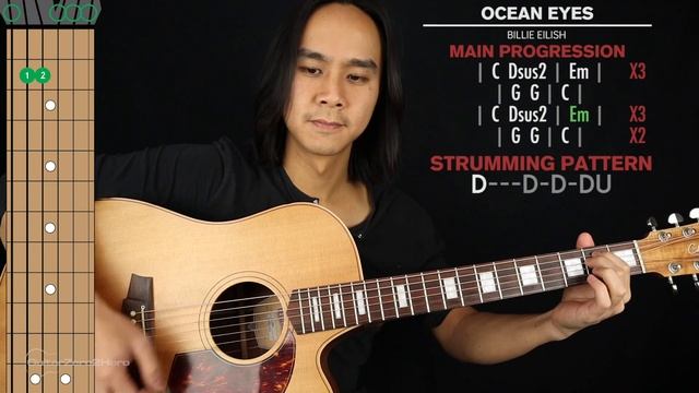 Ocean Eyes Guitar Cover Billie Eilish ?|Tabs + Chords|