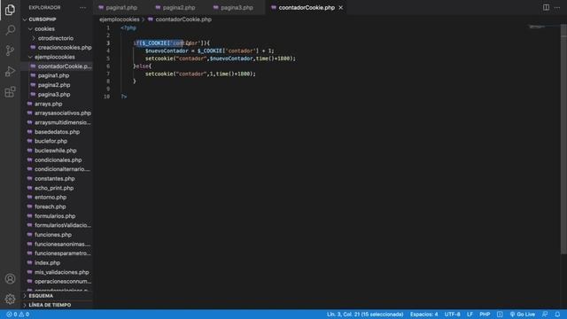 Ejemplo práctico con Cookies PHP смотреть онлайн