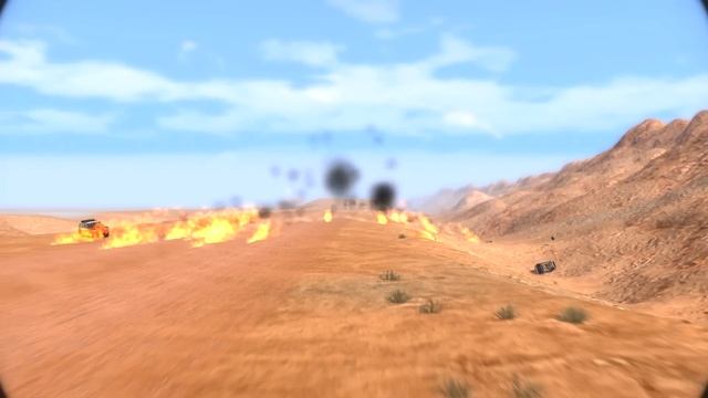 BeamNG Drive - Roamers With Propane Tanks Racing Flatout On A Long Bumpy Desert Road смотреть онлайн