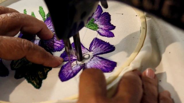 Hiedras Moraditas Bordado Para Servilleta |Creaciones Y Manualidades Angeles