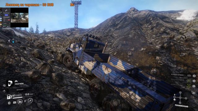 SnowRunner. Помощь другу Диме в его беде. смотреть онлайн