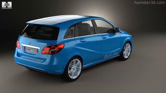 Mercedes-Benz B-class (W242) Electric Drive 2014 by 3D model store Humster3D.com смотреть онлайн