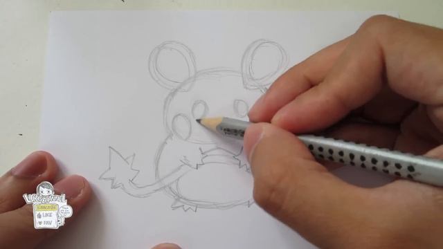 [Tutorial ] How to draw Dedenne from Pokemon X Y デデンネ смотреть онлайн