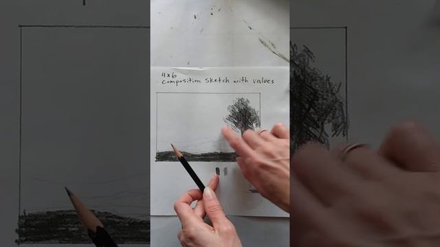 4x6 Composition sketch based on one of the four composition thumbnail sketches. смотреть онлайн