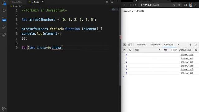 #14 forEach method of Array in Javascript | forEach function in Hindi | The Indian Dev смотреть онлайн