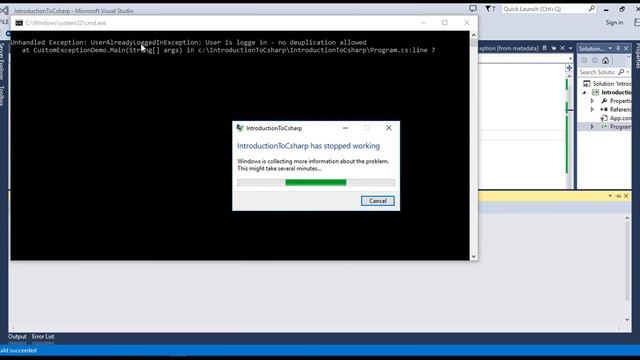 C# custom exceptions in arabic смотреть онлайн