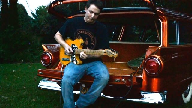 Custom 1957 Ford Ranch Wagon....Jackie Turner jamming on the built in Amp! смотреть онлайн