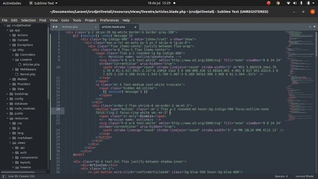 13.- TALL Mensaje de confirmación con livewire, CRUD Laravel, Jetstream-Livewire смотреть онлайн