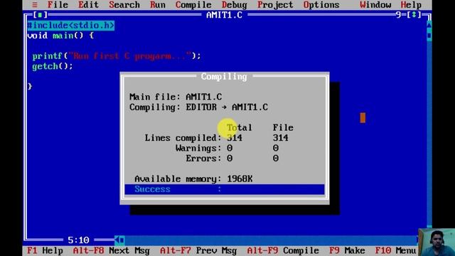 How to Run first C program on TurboC/C++ (Updated 2021) смотреть онлайн