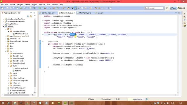 Android Tutorials : Spinner смотреть онлайн