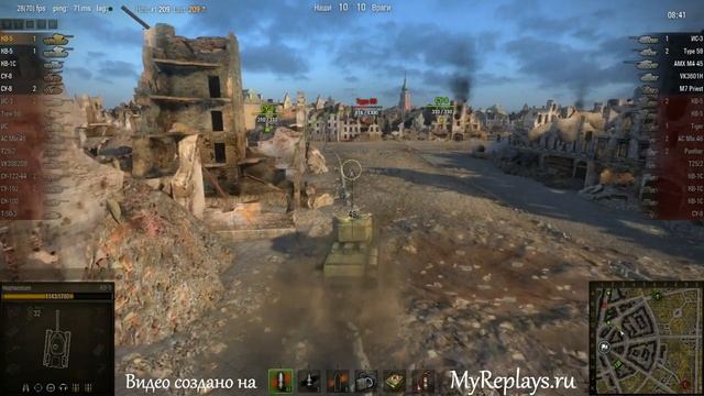 WOT: Руинберг - КВ-5 - 6 фрагов - смотреть онлайн