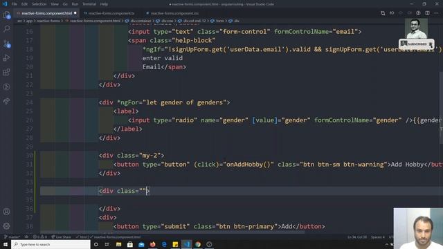 83. Dynamically Add Form Controls with FormArray FormArrayName in the Reactive Forms - Angular. смотреть онлайн