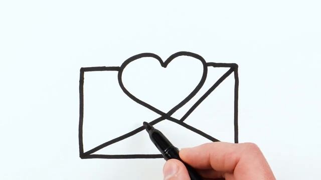 Рисуем фломастерами. Простой милый рисунок. Рисование для детей смотреть онлайн