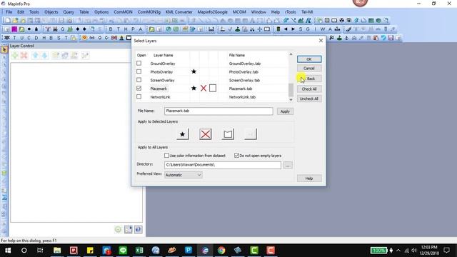 MapInfo - Convert KML to Tab смотреть онлайн