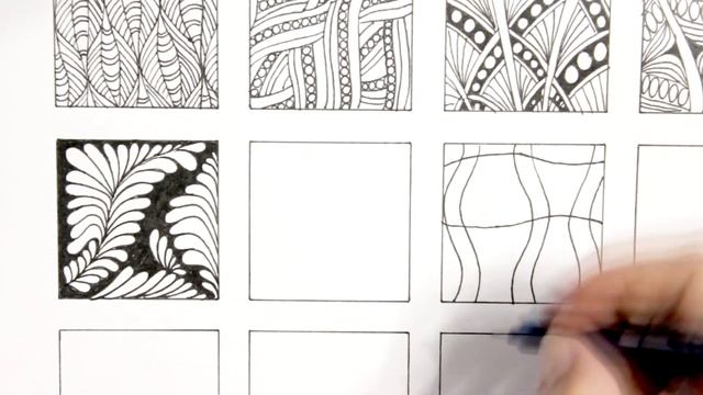 ЗЕНТАНГЛ узоры для начинающих • Поэтапное РИСОВАНИЕ • 12 новых узоров смотреть онлайн