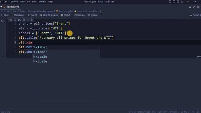 Box plot matplotlib using Jupyter Notebook смотреть онлайн