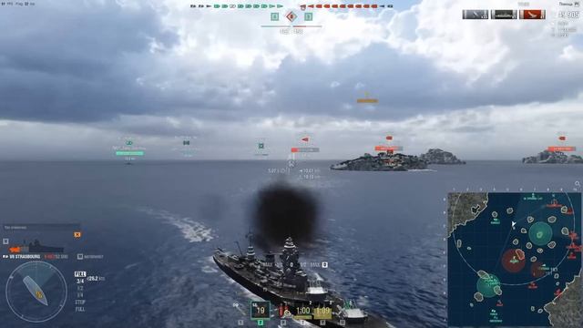 Обзор линкора Strasbourg // Можно получить за новогоднюю кампанию! смотреть онлайн