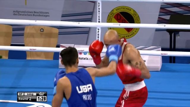 Quarterfinals (64kg) MOHAMED Eslam (Egypt) vs ROJAS Freudis (USA) смотреть онлайн
