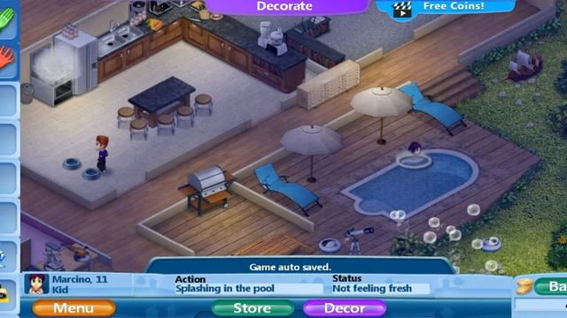 Splashing in the pool - Virtual Families 2 смотреть онлайн