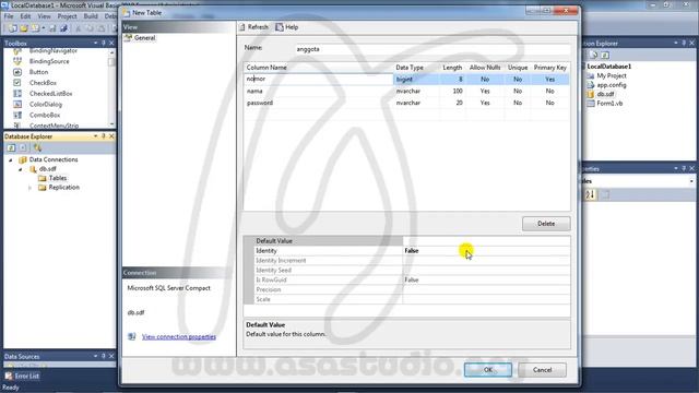 1, Menyiapkan Project Untuk Local Database, Visual Basic 2010 dan Local Database смотреть онлайн