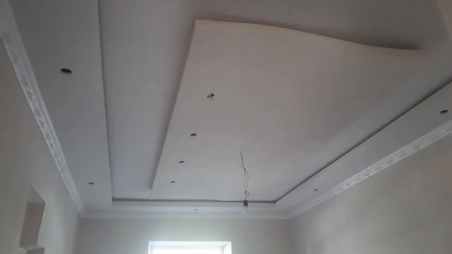 Потолок из гипсокартона зал смотреть онлайн