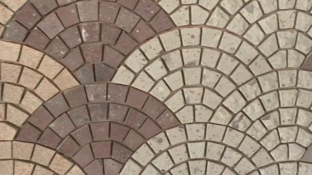 Гранитная брусчатка веером на сетке. Завод в Китае смотреть онлайн