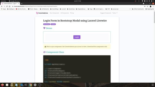 Login Form in Bootstrap Modal using Laravel Livewire смотреть онлайн