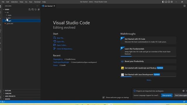 How to create maven project in Visual Studio Code смотреть онлайн