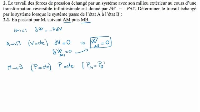 Exercice 05 - TD 1 - Thermodynamique - Intégrale d’une forme différentielle - S1 - SMPC смотреть онлайн