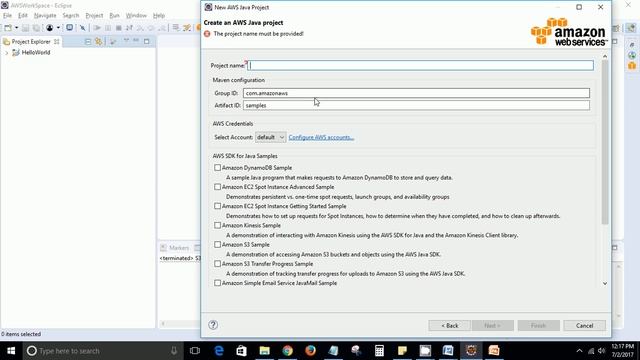 Getting Started Eclipse AWS Java SDK with S3 Part 3 смотреть онлайн