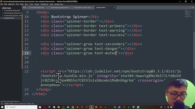 ANIMATED Bootstrap Spinner Loading Page | Bootstrap Spinner смотреть онлайн