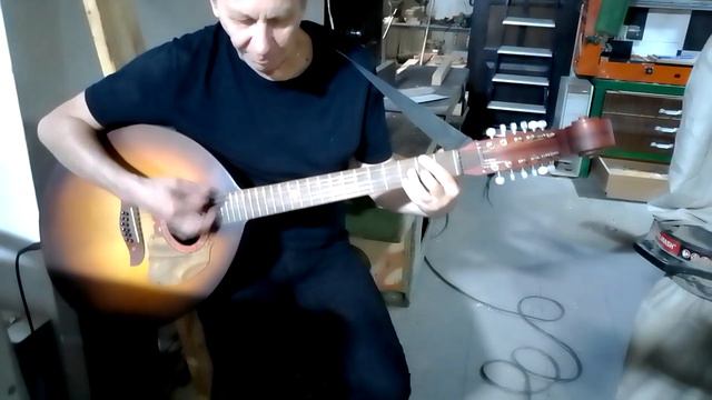 Двенадцатиструнка из бас-домры 1956 год, фабрика Луначарского, Ленинград. смотреть онлайн