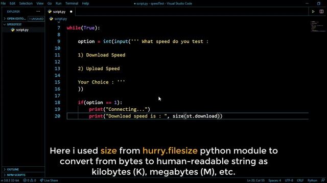 Test Internet Speed using Python (Download, Upload) смотреть онлайн
