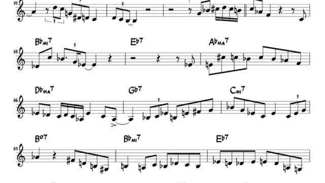 Transcription of Lee Konitz's solo on "All The Things You Are смотреть онлайн