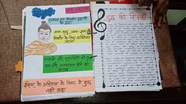Class12th History Project file in Hindi/Project file class 12th/Topic Buddha's path to Enlightenmen смотреть онлайн