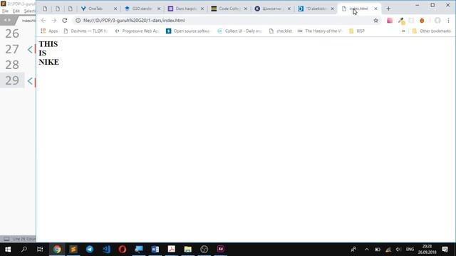 Web Dasturlash O'zbek Tilida 1-3 Dars // веб дастурлаш узбек тилида 1-3 дарс