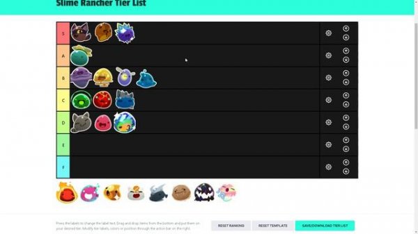 My Slime Tier List - Slime Rancher