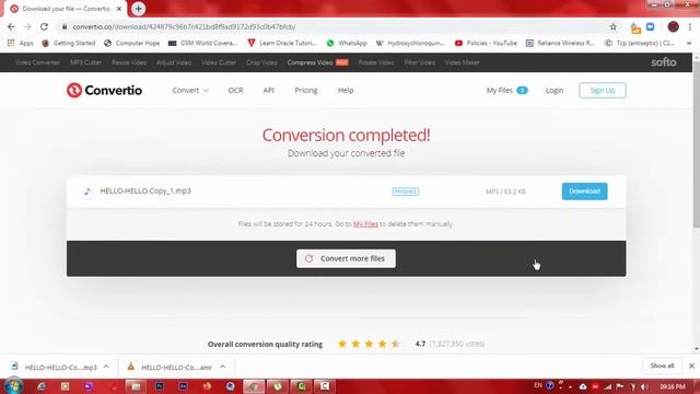 How to convert Amr file to Mp3 file using Online смотреть онлайн