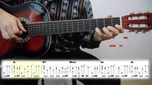 Яна одинокий голубь. Acoustic guitar cover. Karaoke version