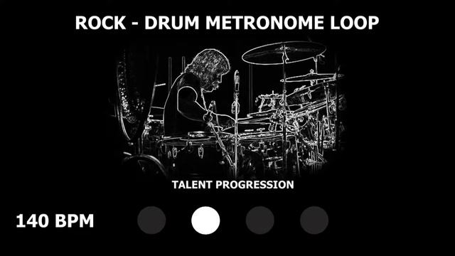 Rock | Drum Metronome Loop | 140 BPM смотреть онлайн