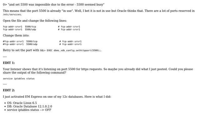 Databases: Oracle 12c Express Enterprise Manager on Centos 6.5 is not reachable (3 Solutions!!) смотреть онлайн