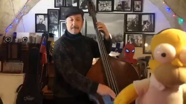 HI BABE, the jazz version of " Bella Ciao" as played on bass смотреть онлайн