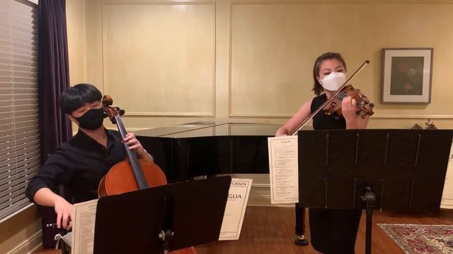 Bernards Ensemble Family Concert 2021 - Passacaglia Duo for Violin and Cello by Handel - Halvorsen смотреть онлайн