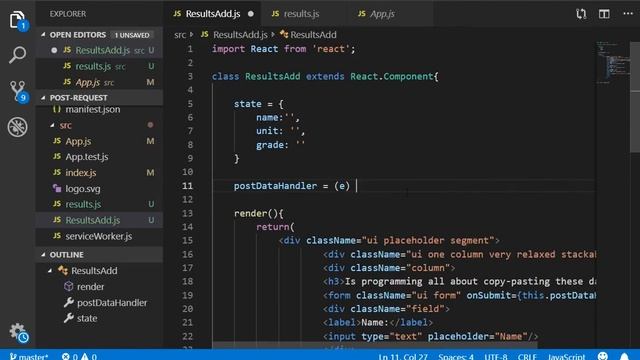Post request using axios [React and Firebase Tutorial] смотреть онлайн