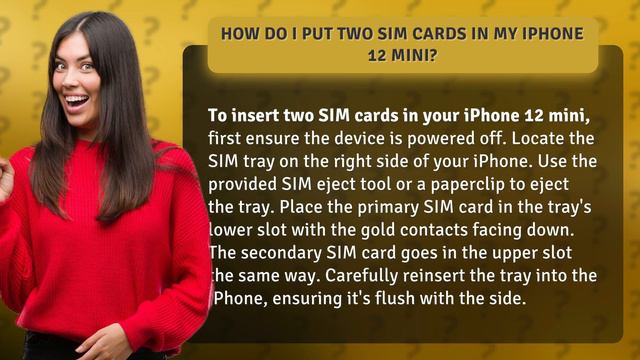 How do I put two SIM cards in my iPhone 12 mini? смотреть онлайн