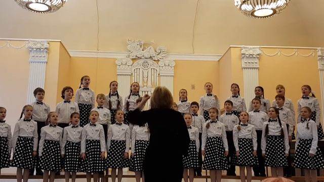 Хор младших классов "Музыкальные горошинки"_«Мы рисуем день Победы» смотреть онлайн