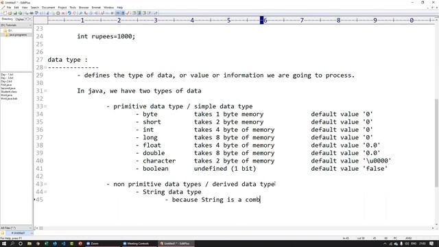 variables, datatypes and literals смотреть онлайн