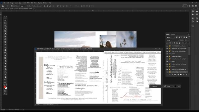 How to design per-wedding album using Adobe Photoshop 25.1 #weddingalbumdesign #photobookdesign смотреть онлайн