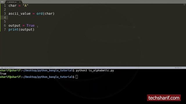 Bangla Python Tutorial - 08.04 - Problem Solve 04 - Alphabet Check ( a character is alphabet or not смотреть онлайн
