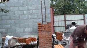 Колонны из красного кирпича своими руками